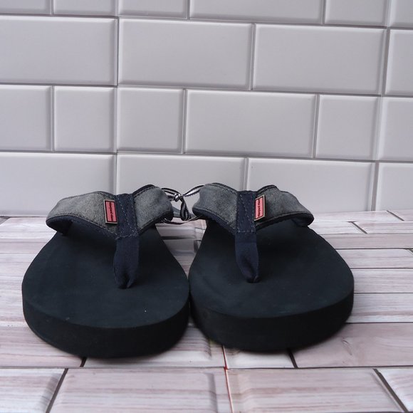 SIZE 12. Vineyard Vines Performance Thong Flip-Flop Casual Beach Sandal Canvas. main image 8